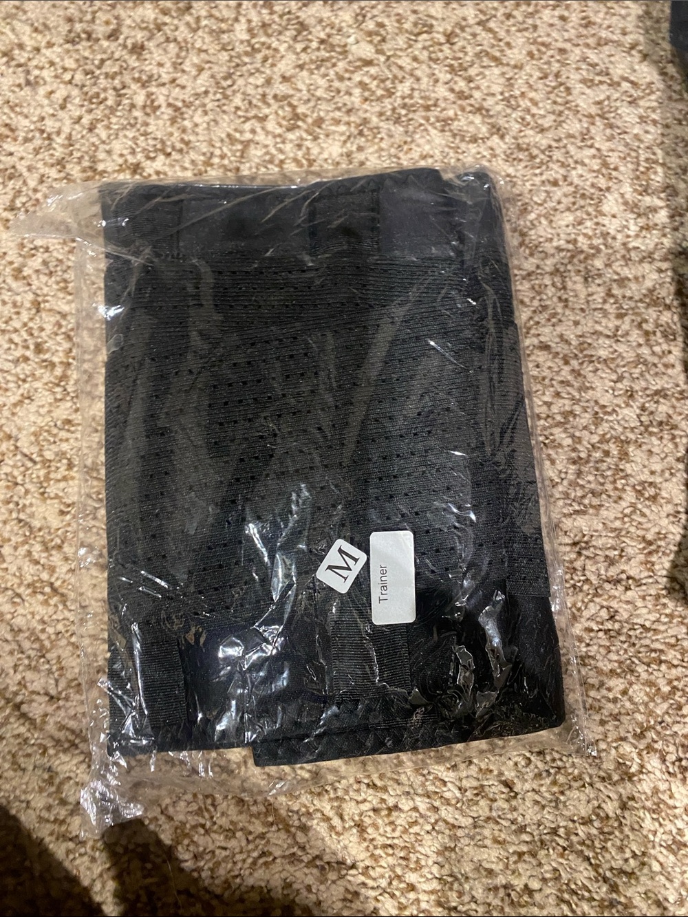 Black Trainer Waist/Abdominal Support Belt